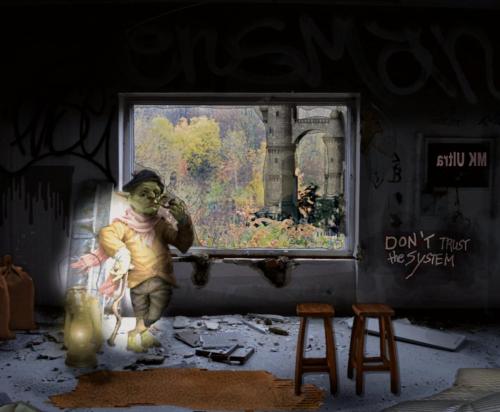 Künstler im Lost Place